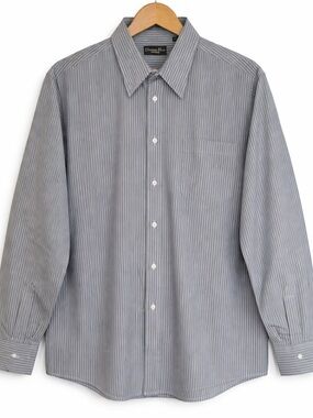 Christian Dior Monsieur Pinstripe Dress Shirt – 17.5 / 32-33 👔